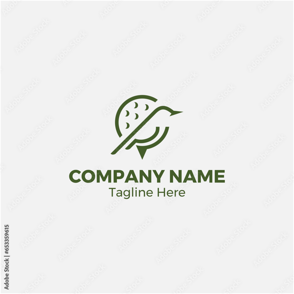 Fototapeta premium Birdie logo design