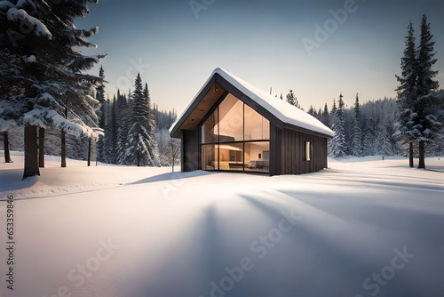 house in the snow © Wajeeha