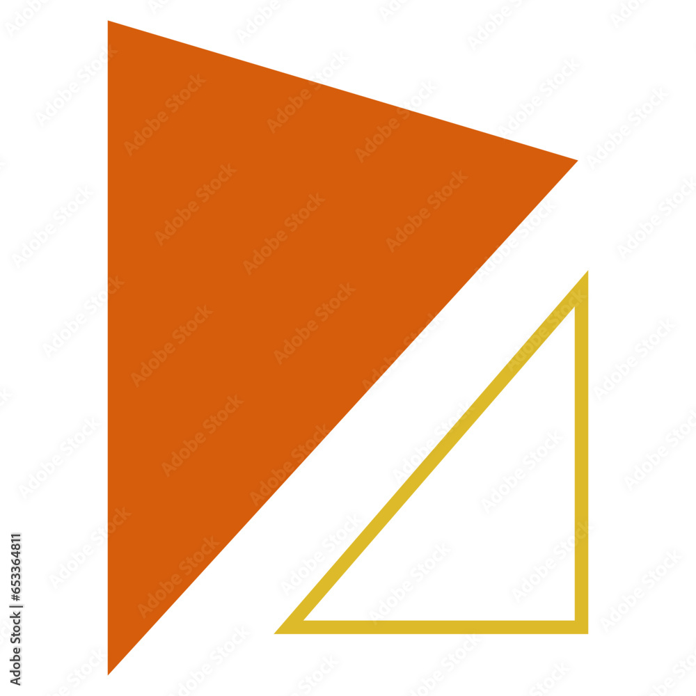 abstract triangle geometric with line abstract triangle geometric with line