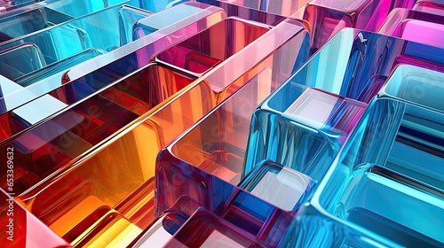 Colorful glass abstract wallpaper