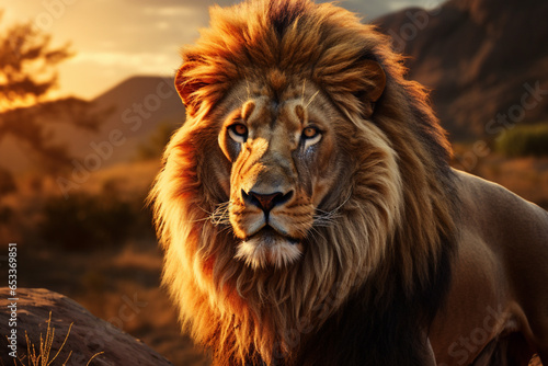 portrait of a lion © Natural beauty 