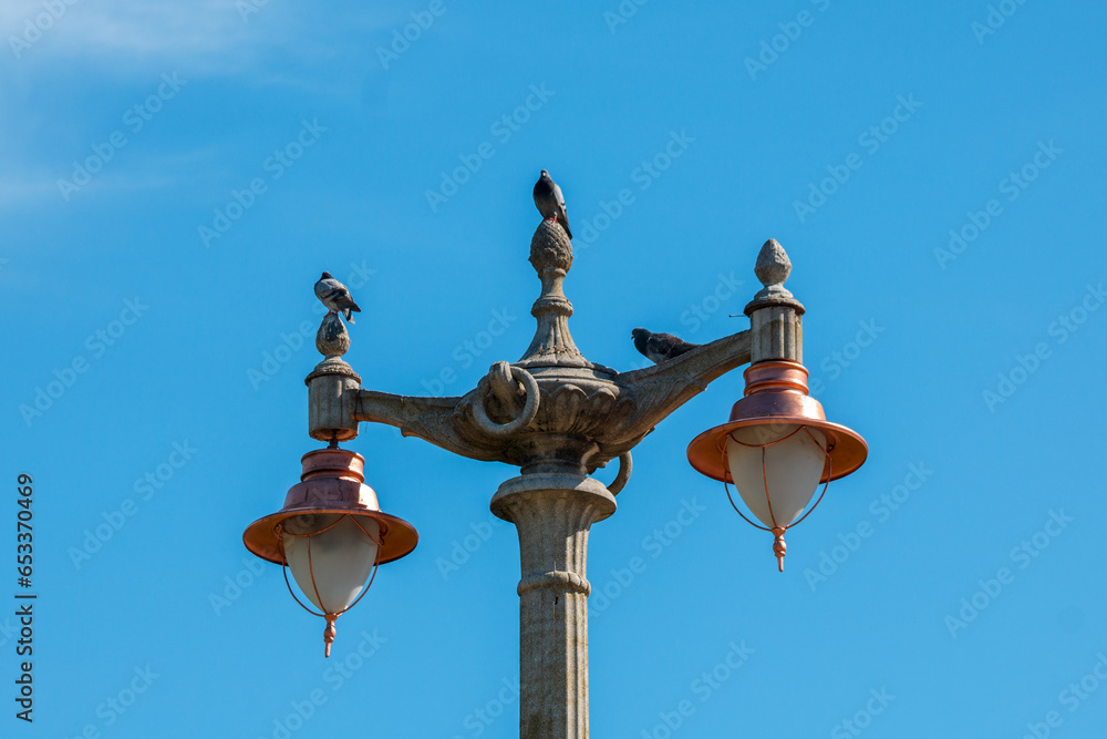 street lamp with sky background