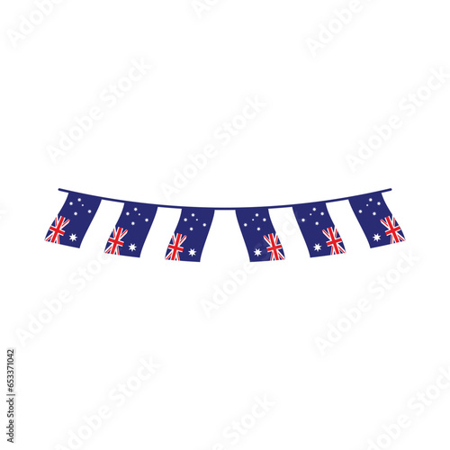 Fototapeta Naklejka Na Ścianę i Meble -  Australia Element Independence Day Illustration Design Vector