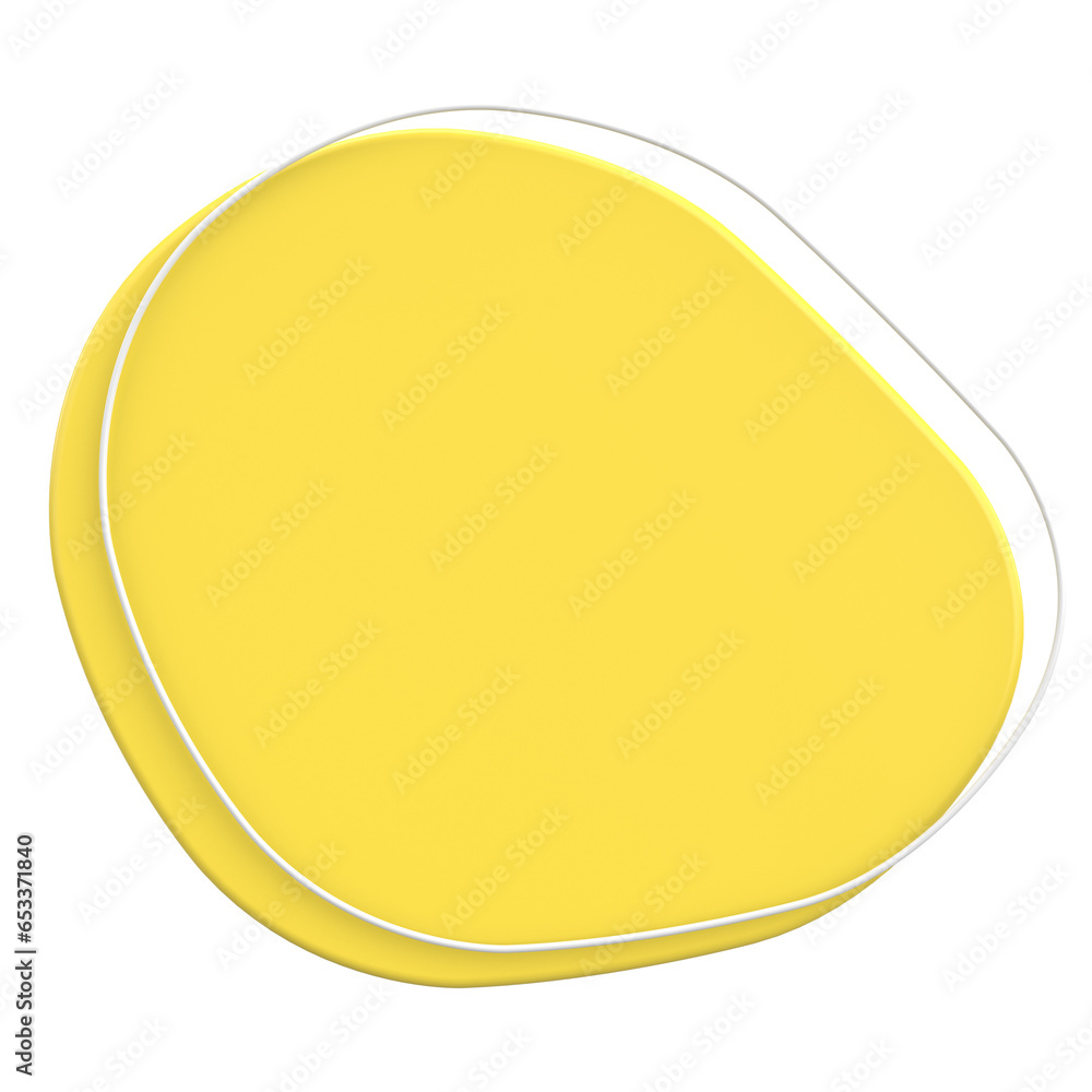 3D Blob. Abstract Text Box. 3D illustration. 3D Blob. Abstract Text Box. 3D illustration.