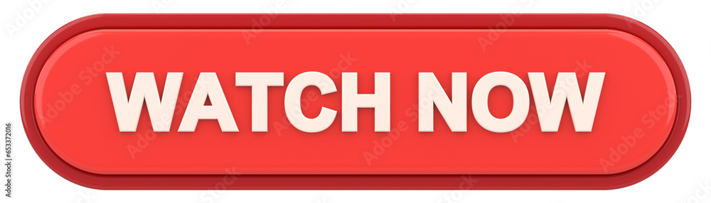 Watch now button. 3D illustration. Watch now button. 3D illustration.