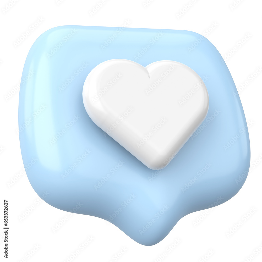 Like icon. Like button. 3D illustration. Like icon. Like button. 3D illustration.