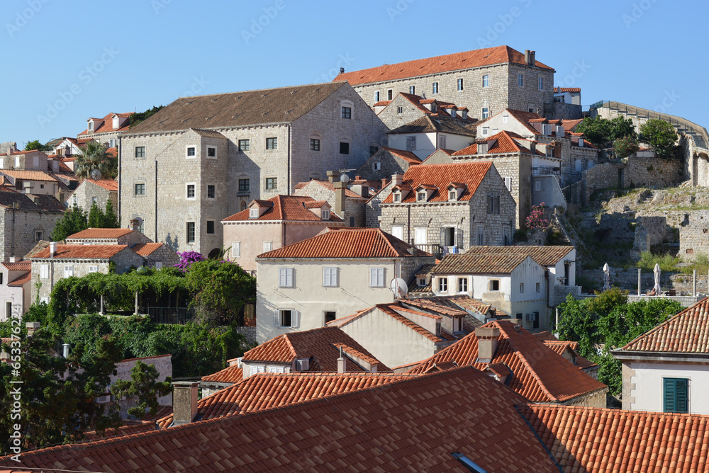 Croatia Dubrovnik Landscape from the roof of the house