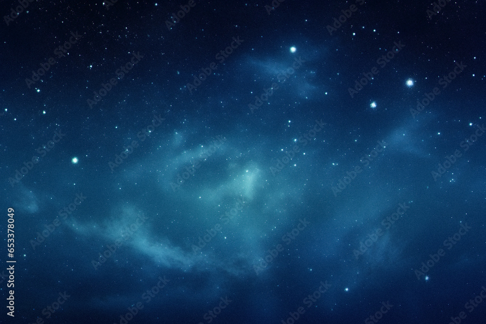 Fototapeta premium Stars on a Dark Blue Night Sky