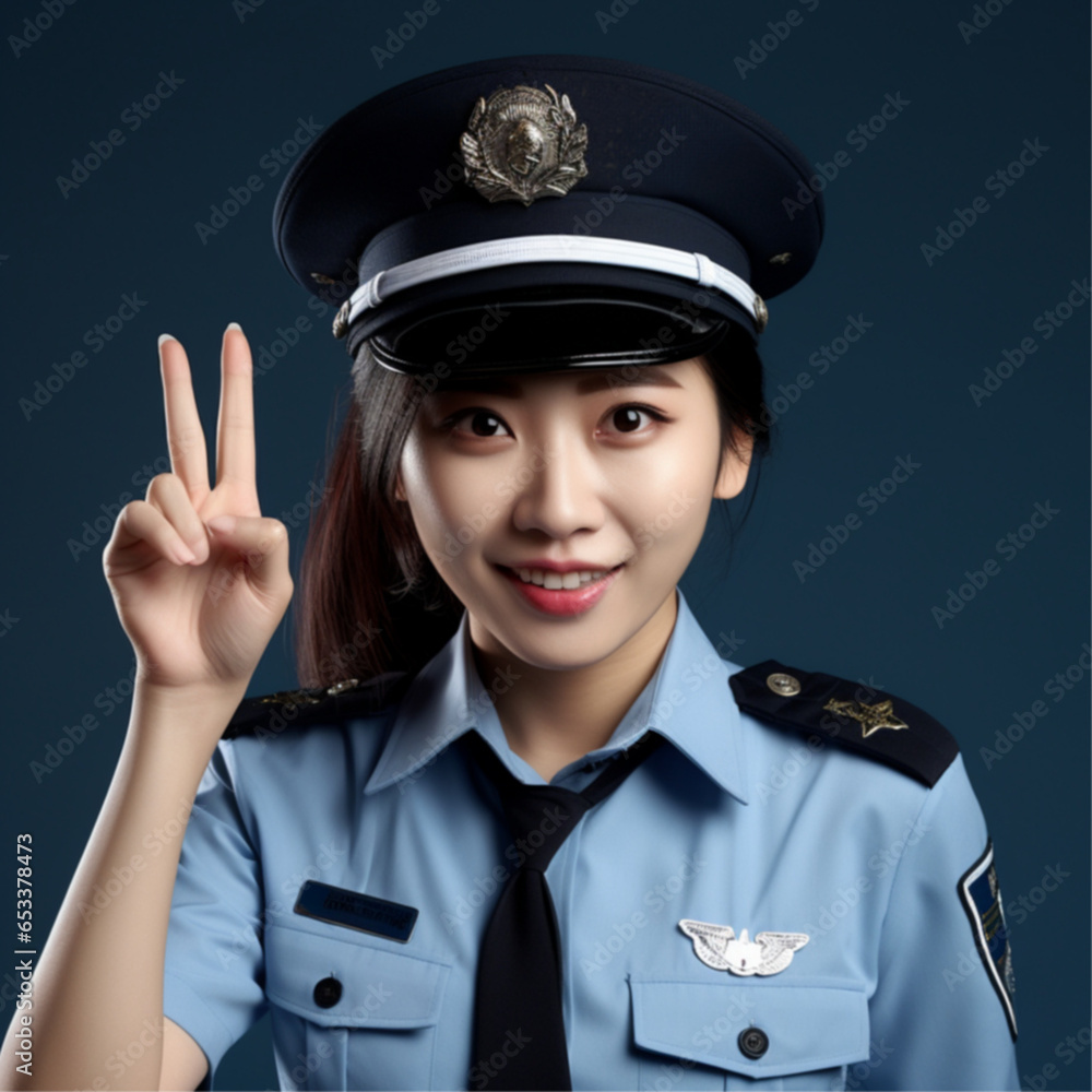 officer, chinese policeman as female officer, chinese policeman as female