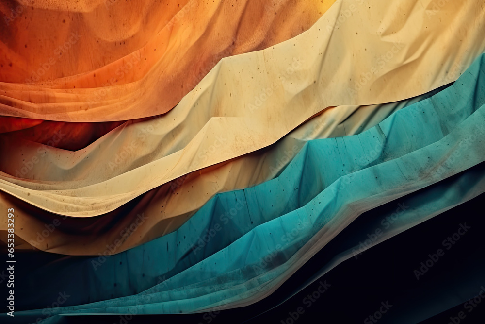 Obraz premium Abstract decorative retro style waves background