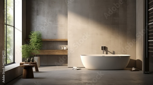 Minimalist style interior design  modern bathroom