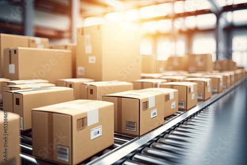Global connected parcel logistic - challenges and innovations in package tracking technology, providing real-time updates for customers - Generative AI © Hanjin