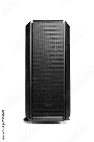Obraz na płótnie Personal computer isolated on a white background. System unit of a modern PC. w salonie