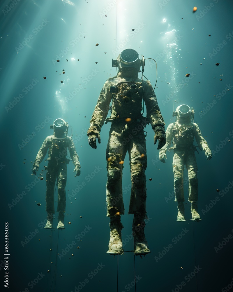 Fototapeta premium scuba diver in action