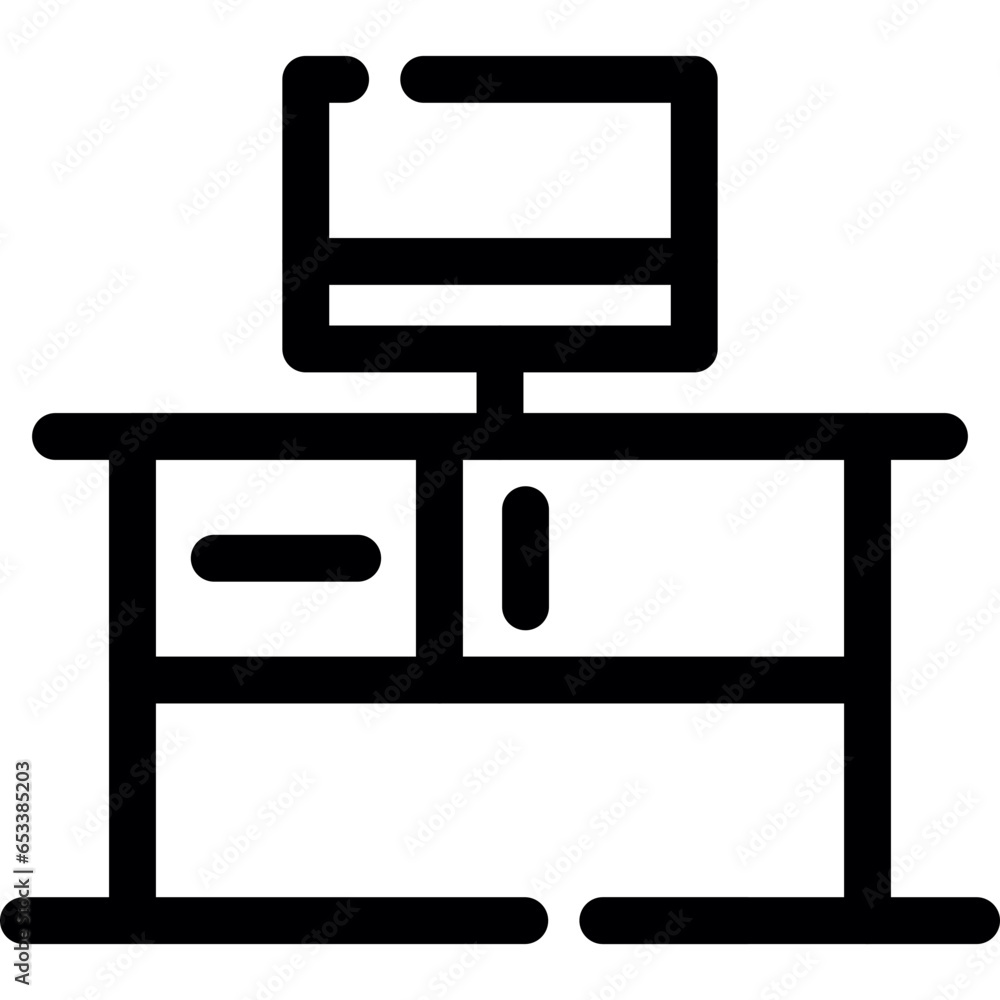 Office Desk Icon Office Desk Icon