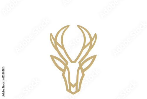 deer head silhouette © mamun