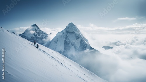 snow covered mountain