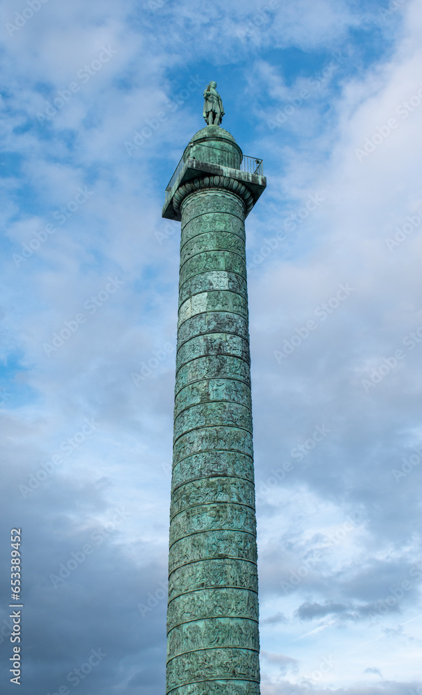 La colonne de la place Vendôme à Paris, France