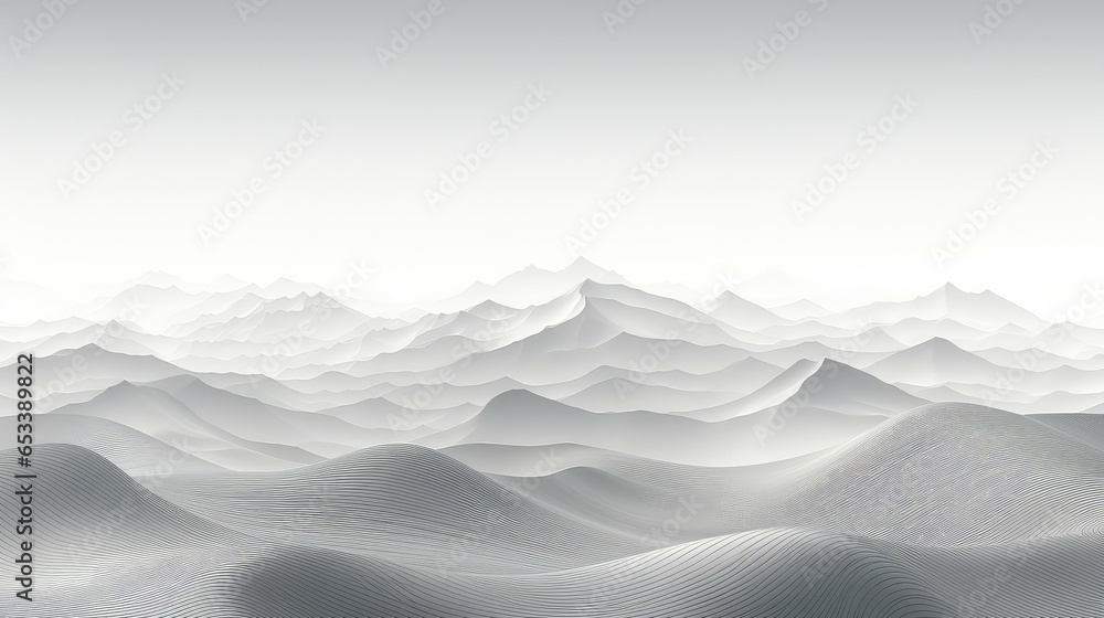 Fototapeta premium abstract wireframe landscape topographic illustration mountain grid, topography earth, surface design abstract wireframe landscape topographic