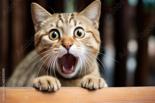 Wallpaper Mural Surprised cat Torontodigital.ca