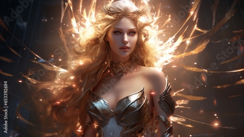 Freya - The nordic goddess of love.generative ai
 photo