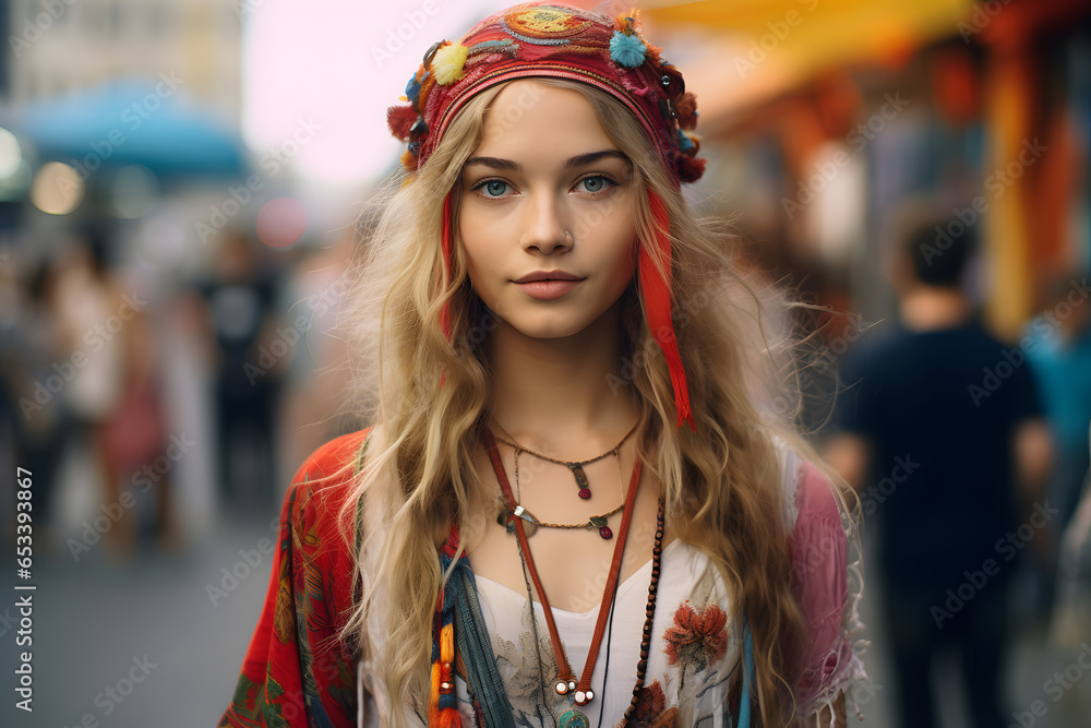 Hippie Mädchen