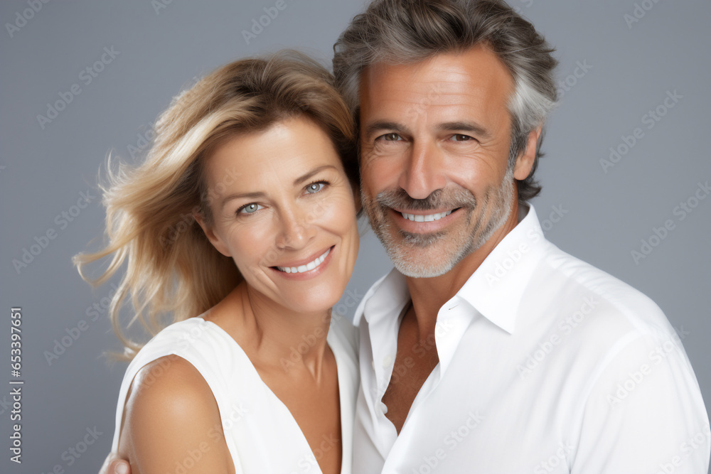 happy senior couple stdio portrait happy senior couple stdio portrait