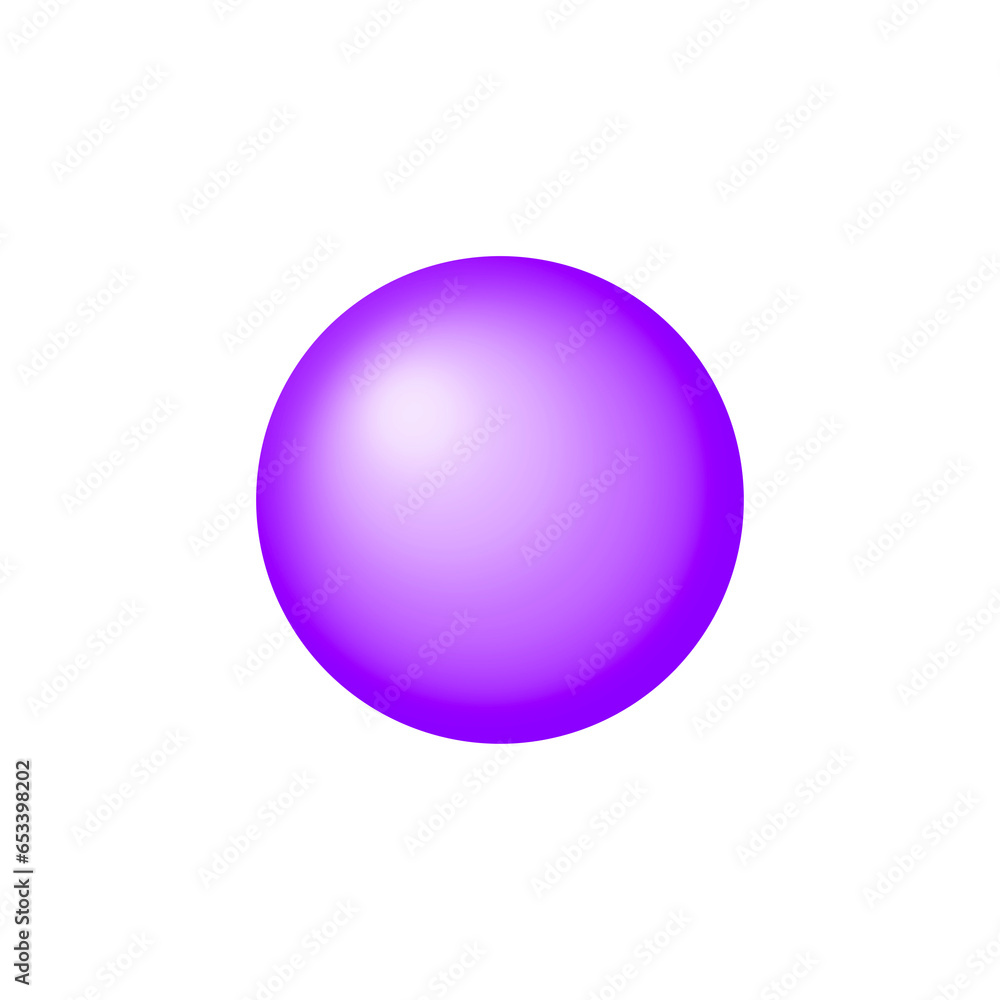 Purple mediumpurple white ball buttons with transparent background.