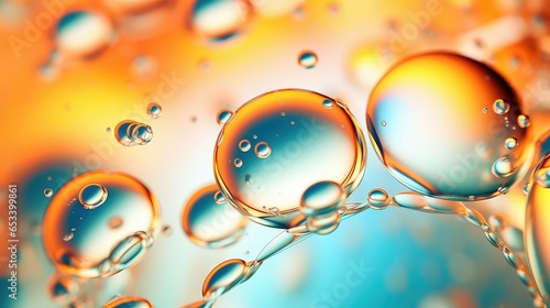 background oil bubbles shiny illustration water drop, liquid gold, organic olive background oil bubbles shiny photo