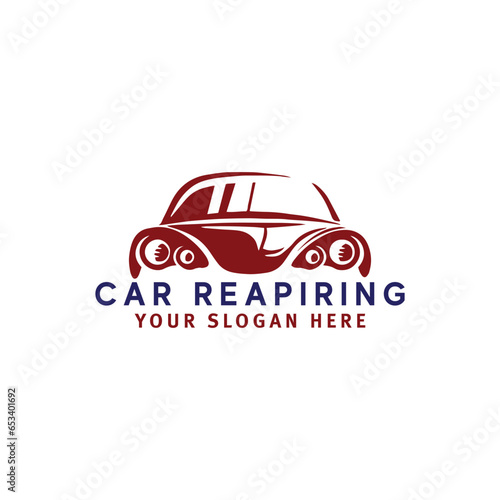 car repairing logo design vector