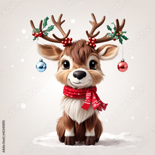  little reindeer graphic for christmas photo