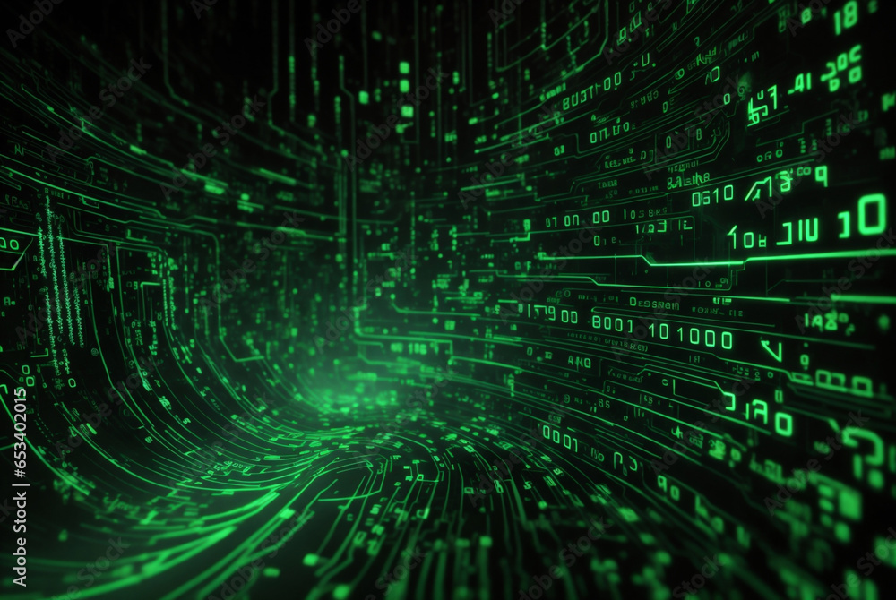 black and green binary background computer background with with graphic signs black and green binary background computer background with with graphic signs