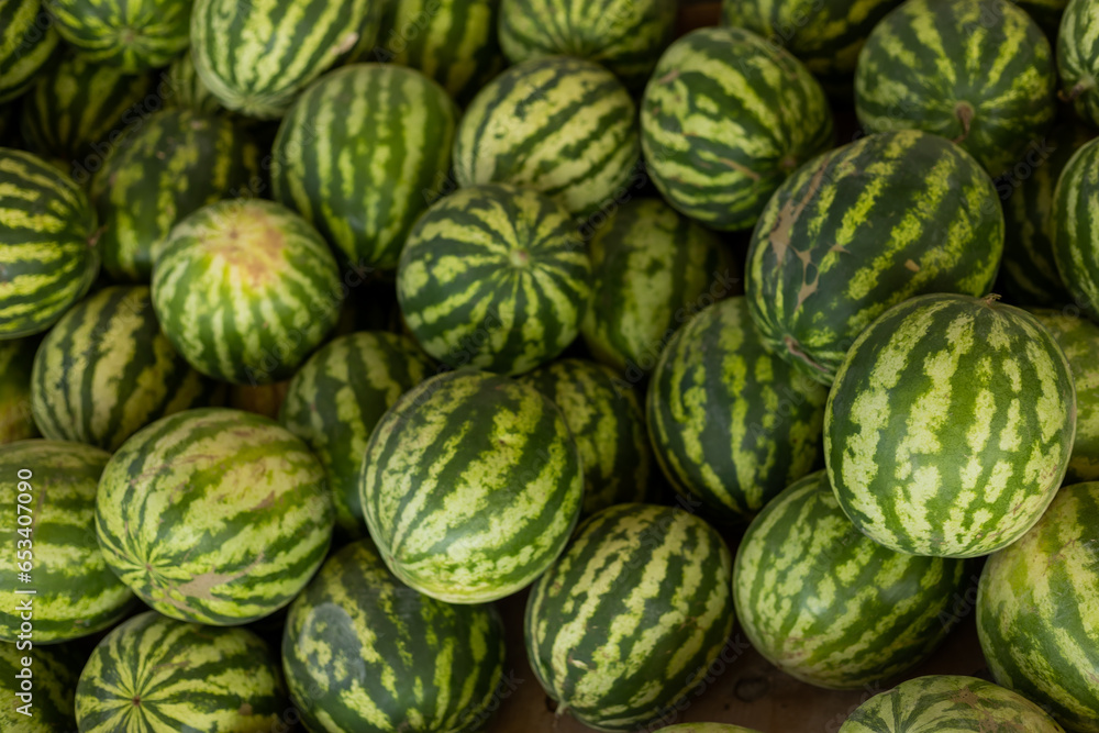 watermelons market on the street watermelons market on the street