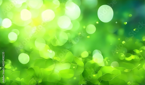 Nature Bokeh green abstract background