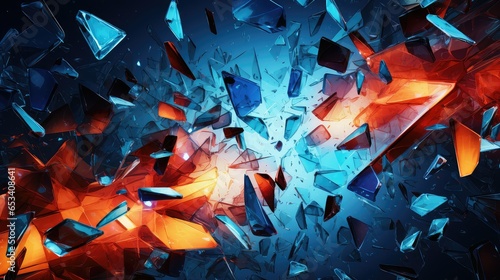 crack scattered glass shatters illustration explosion fragment, destroy texture, broken background crack scattered glass shatters
