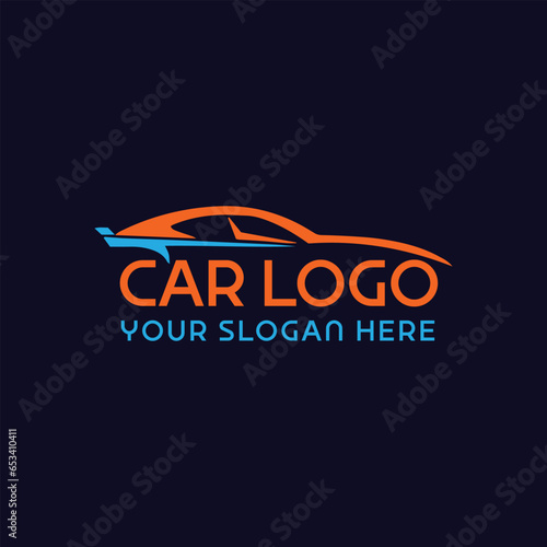 auto car logo design vector