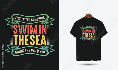 Vector Summer t-shirt for print