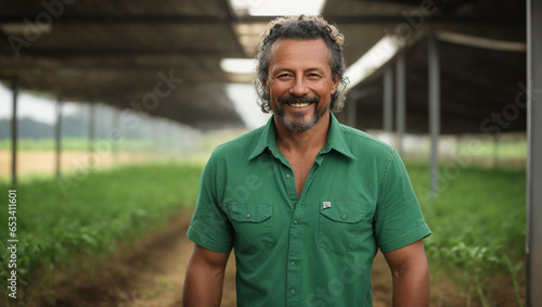 Homem em sua agricultura sorrindo variação 4 photo