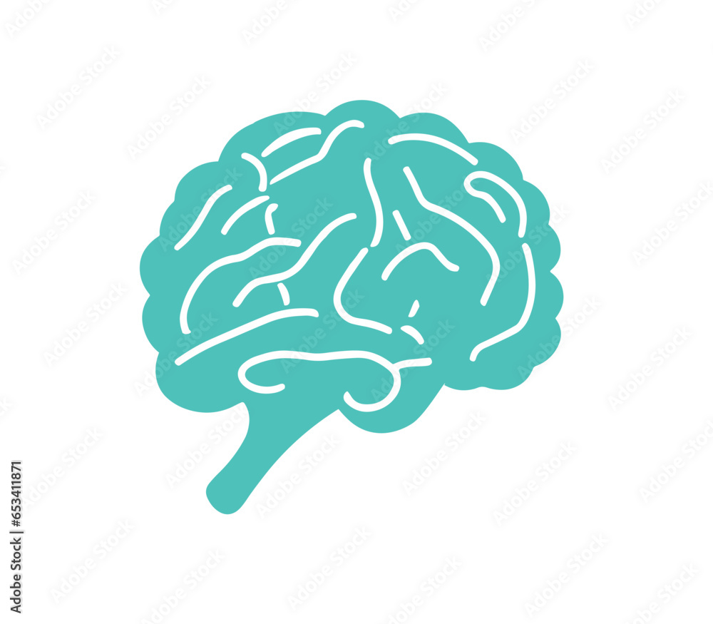 Brain line illustration mind vector PNG image Brain line illustration mind vector PNG image