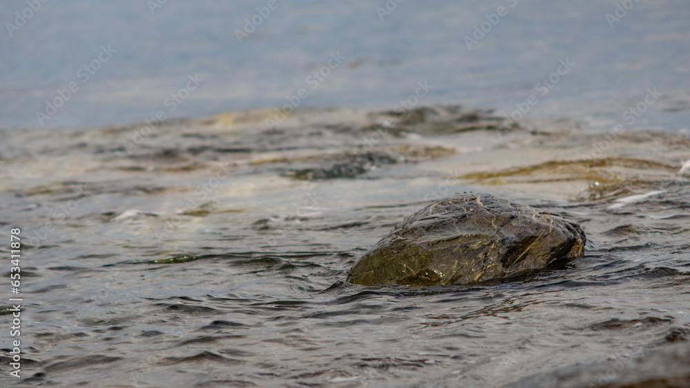 rocks in the sea water