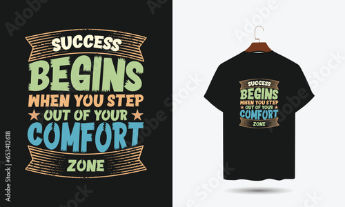 Motivational quote for print on t-shirt and apparel, poster. Grunge text and textured lettering 