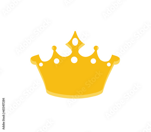 Crown golden logo vector png image
