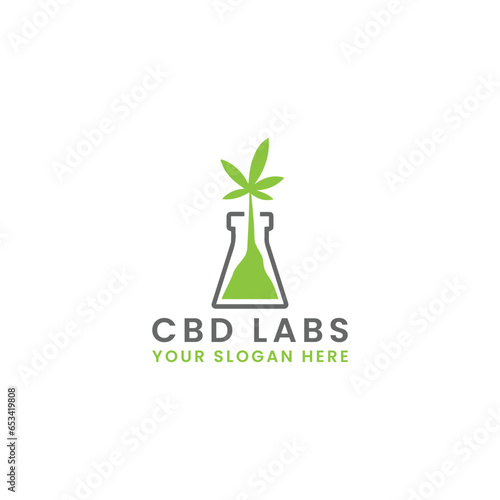 marijuana cbd health logo design