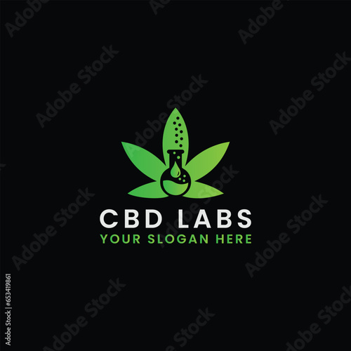 marijuana cbd health logo design