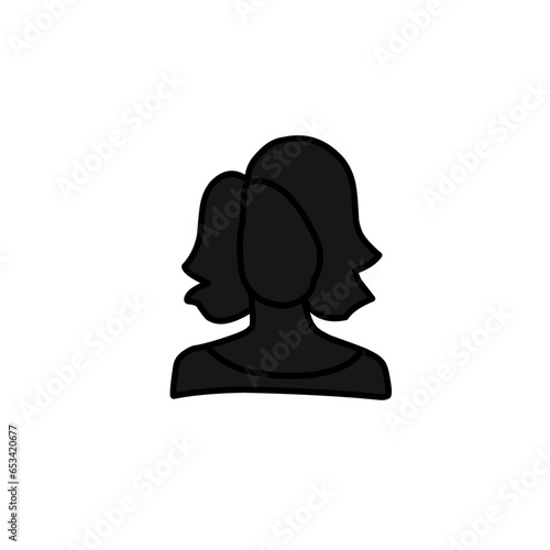 Avatar portrait silhouettes
