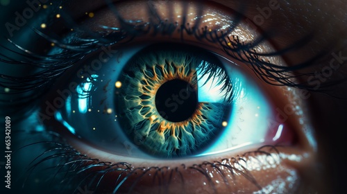 mesmerizing close-up: high-definition 8k eye contact wallpaper