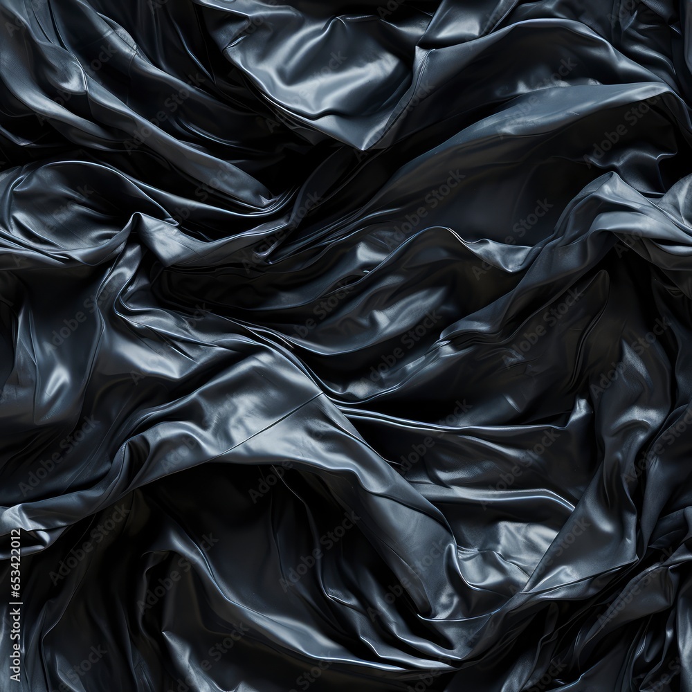 Fototapeta premium Tiling wrinkled plastic wrap