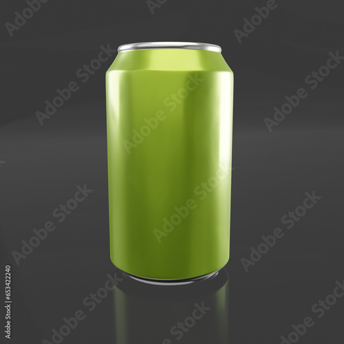 Lata fundo transparente isolada