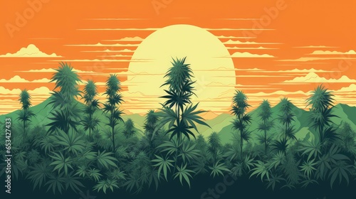 banner of Uplifting marijuana bud Cannabis strain photo