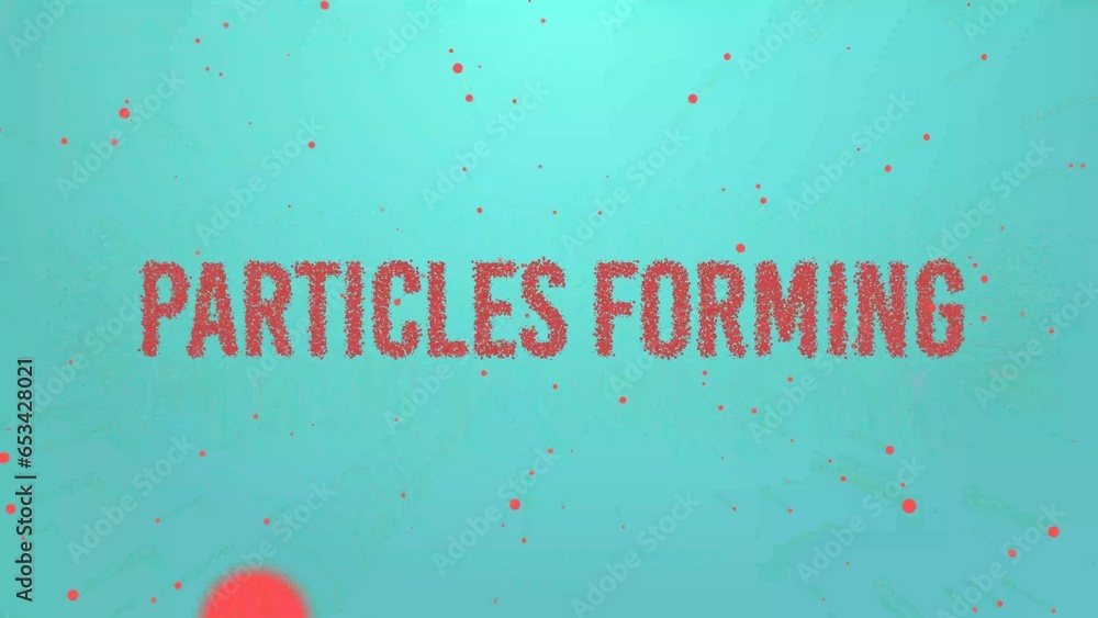 Particle Lettering Clean Particle Forming Text Title Intro Template Stock Template | Adobe ...